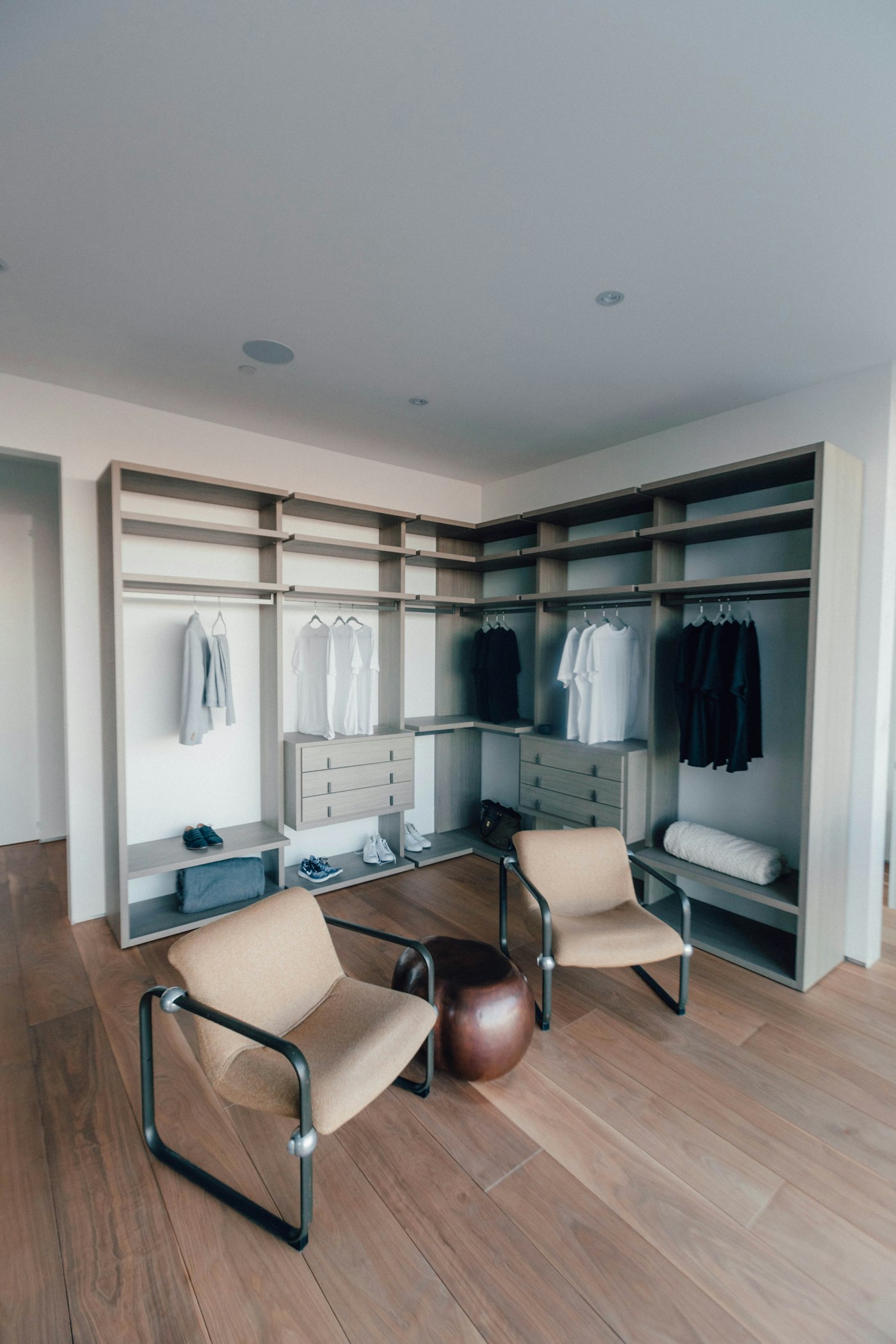Walk-in closet millwork, Rose Garden